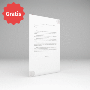 Carta de recomendación con vínculo afectuoso