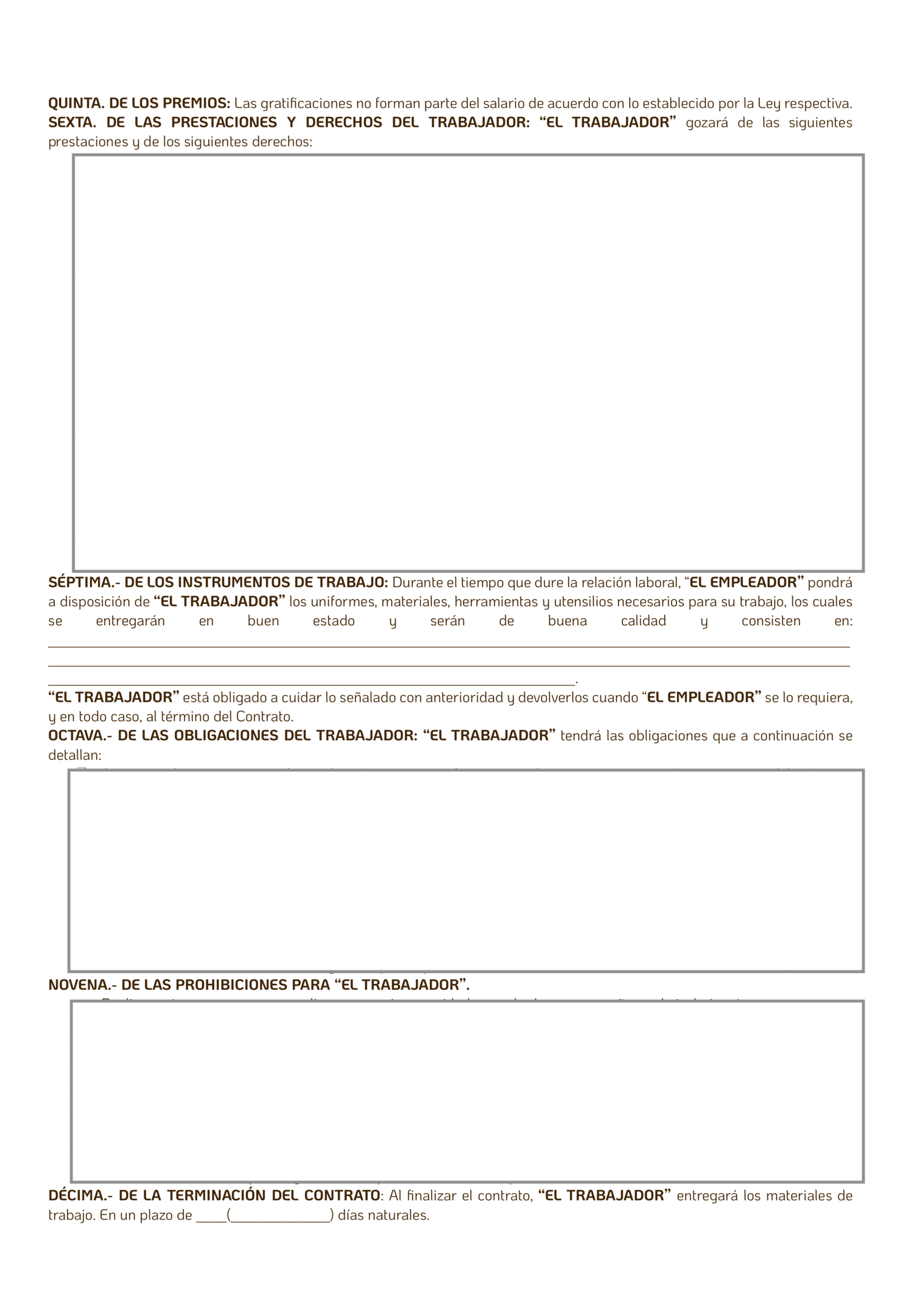 Contrato individual de trabajo entre una persona moral y un particular - Imagen 3