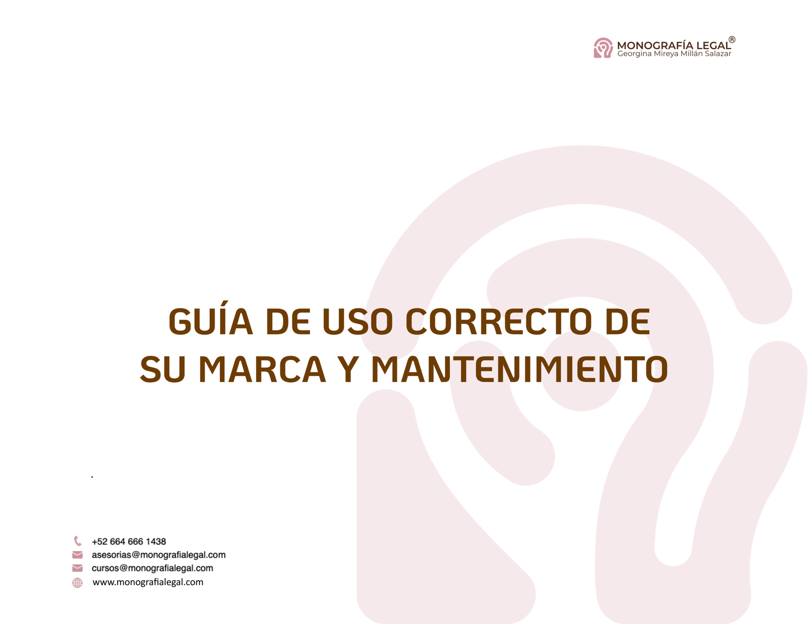 Guía de uso correcto de su marca y mantenimiento - Imagen 2
