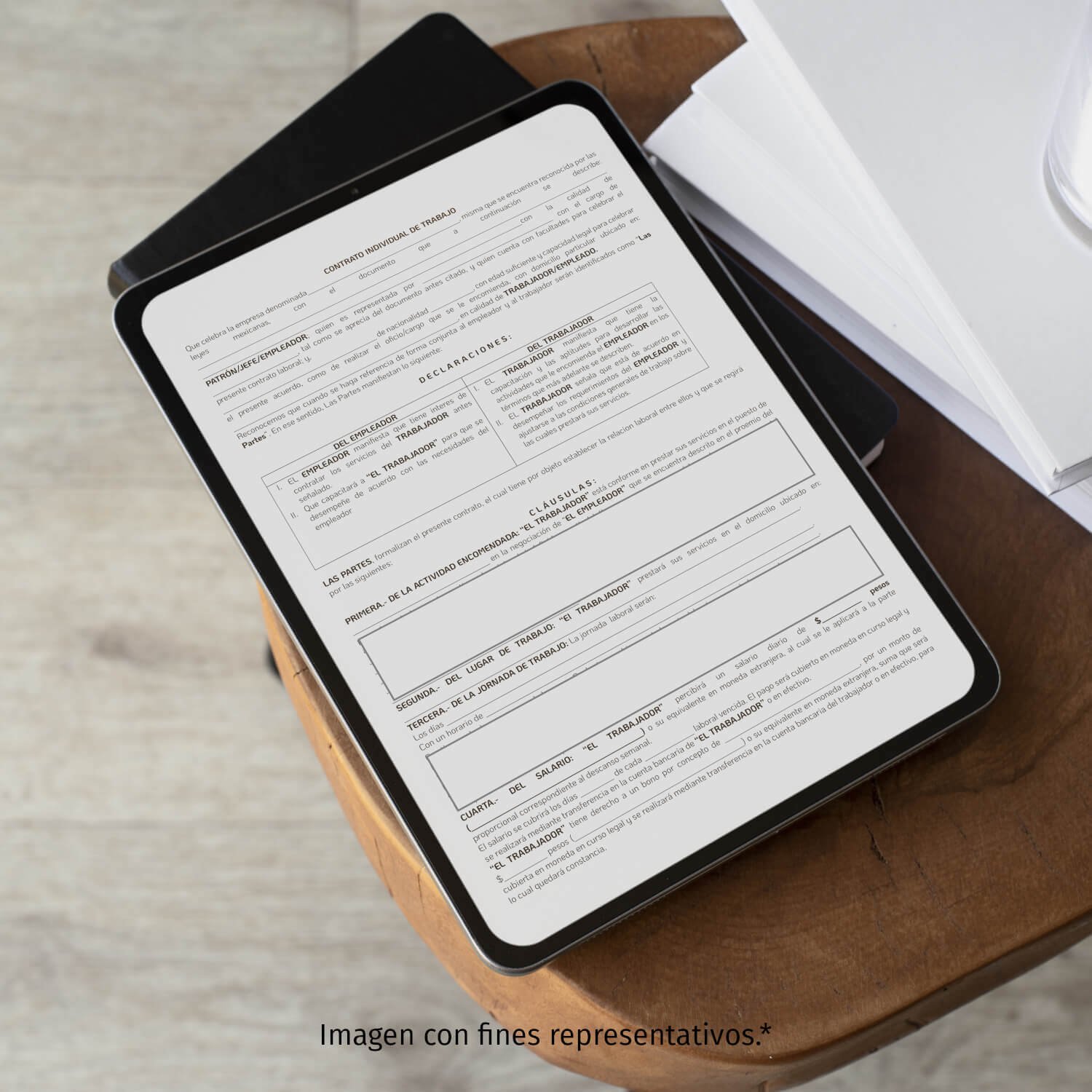 Contrato individual de trabajo entre una persona moral y un particular